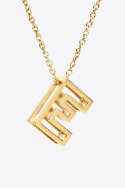 A to J Letter Pendant Nekclace-Teresa&#39;s Fashionista LLC