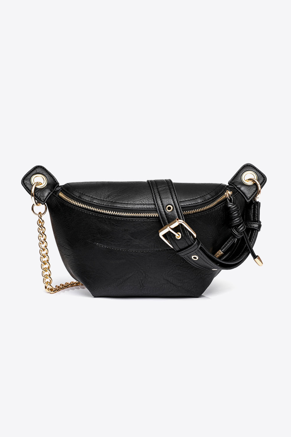 PU Leather Chain Strap Crossbody Bag-Teresa&#39;s Fashionista LLC