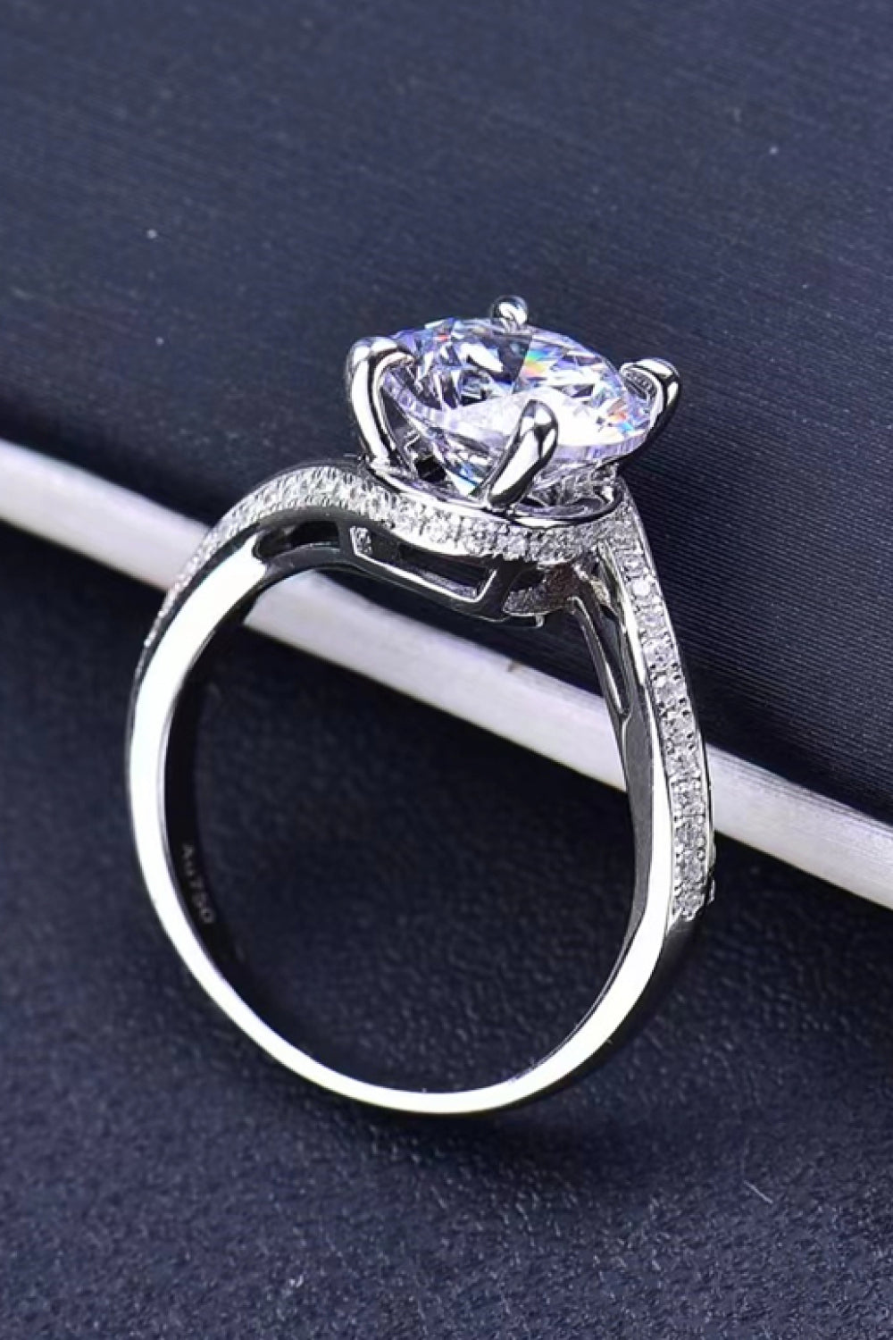 Keep Your Eyes On Me 3 Carat Moissanite Ring-Teresa&#39;s Fashionista LLC