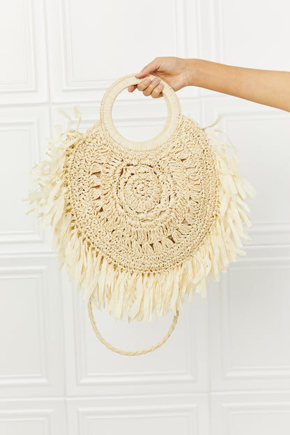 Fame Found My Paradise Straw Handbag-Teresa&#39;s Fashionista LLC