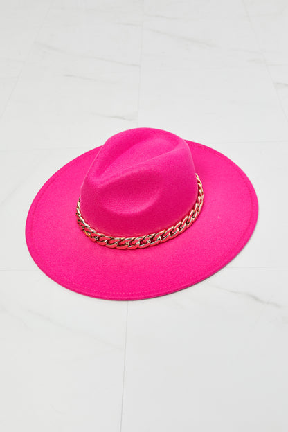 Fame Keep Your Promise Fedora Hat in Pink-Teresa&#39;s Fashionista LLC