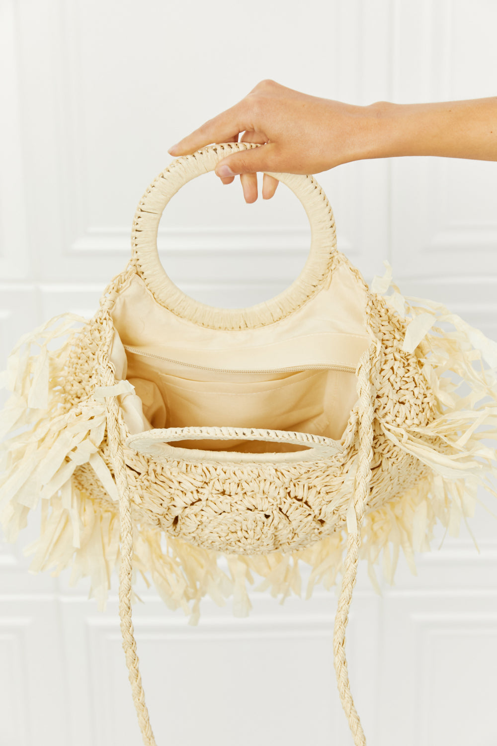 Fame Found My Paradise Straw Handbag-Teresa&#39;s Fashionista LLC