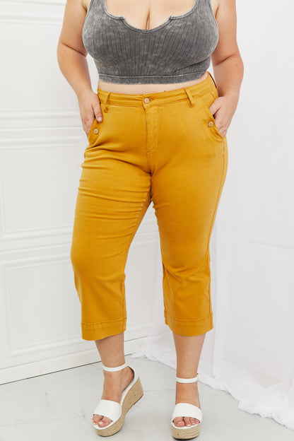 Judy Blue Jayza Full Size Straight Leg Cropped Jeans-Teresa&#39;s Fashionista LLC