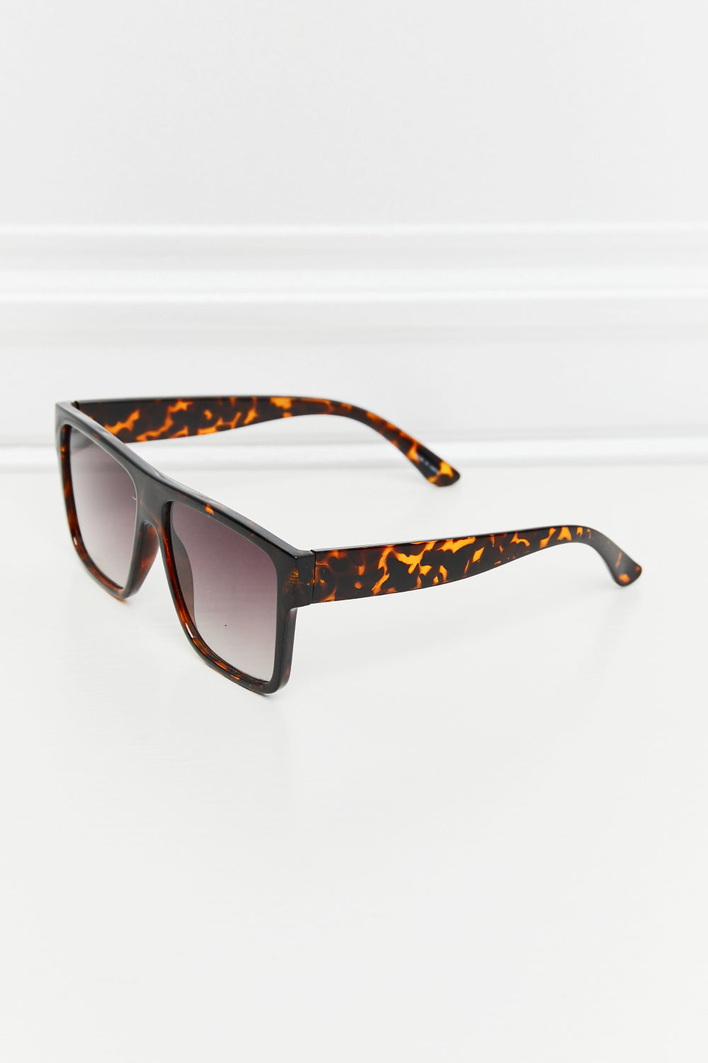 Tortoiseshell Square Full Rim Sunglasses-Teresa&#39;s Fashionista LLC