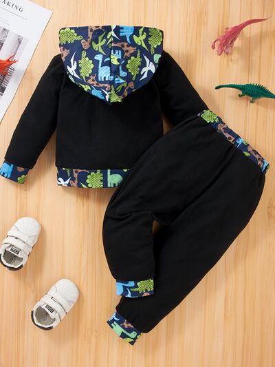 DINOSAUR Hoodie and Pants Set-Teresa&#39;s Fashionista LLC