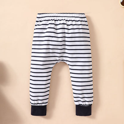 Baby Elephant Graphic Top and Striped Pants Set-Teresa&#39;s Fashionista LLC