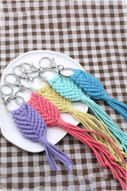 Assorted 4-Pack Handmade Fringe Keychain-Teresa&#39;s Fashionista LLC