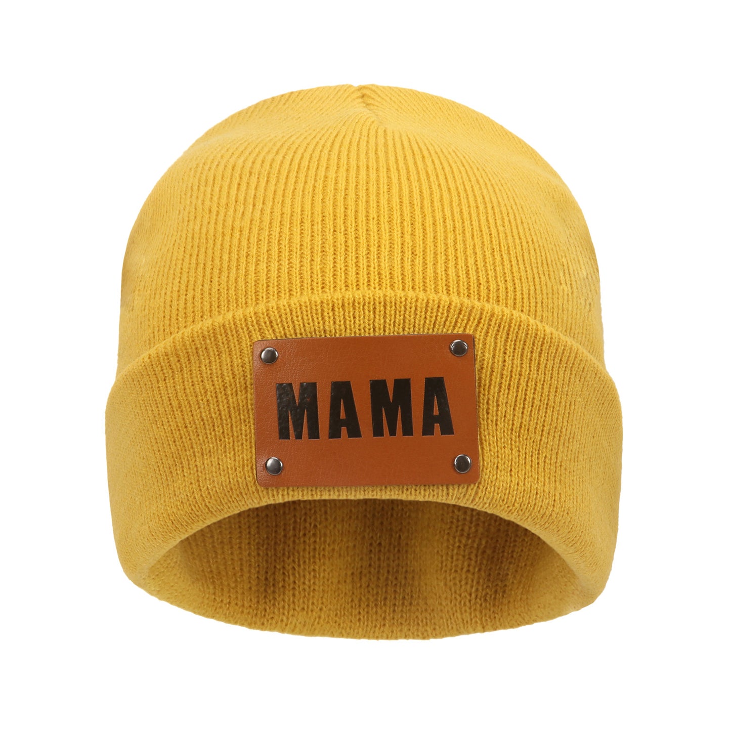 MAMA Warm Winter Knit Beanie-Teresa&#39;s Fashionista LLC