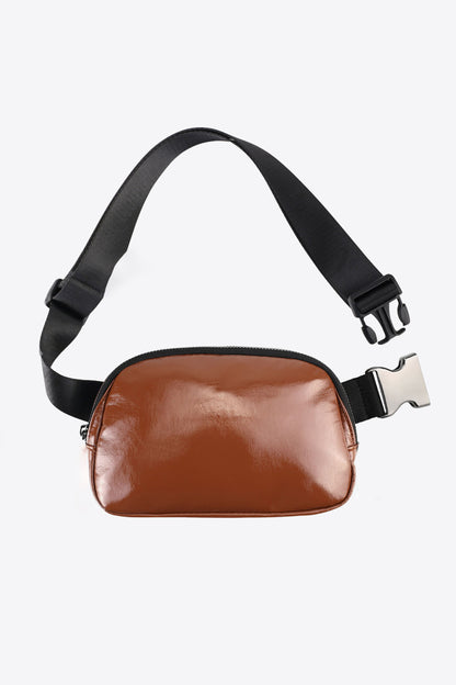 PU Leather Adjustable Strap Sling Bag-Teresa&#39;s Fashionista LLC