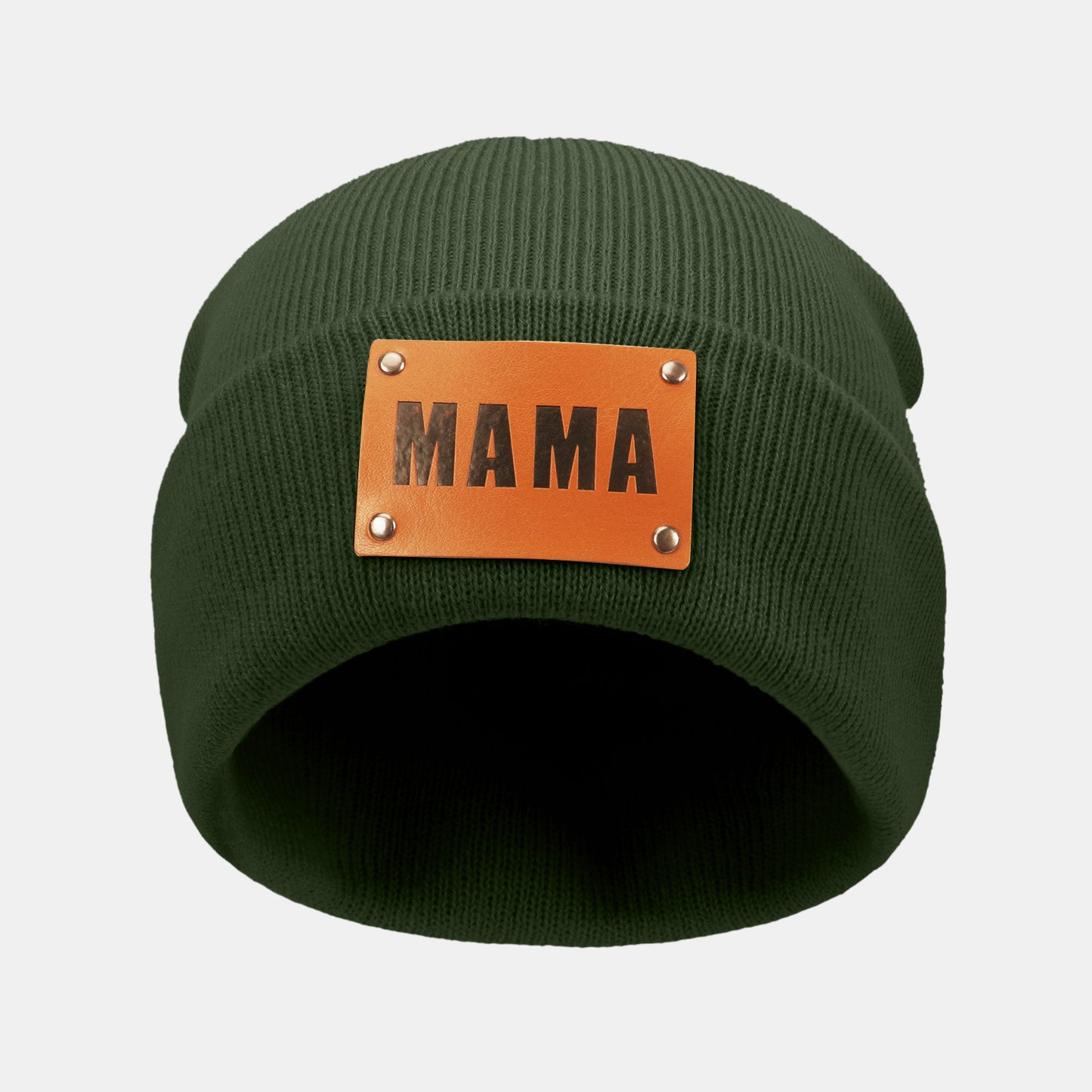 MAMA Warm Winter Knit Beanie-Teresa&#39;s Fashionista LLC