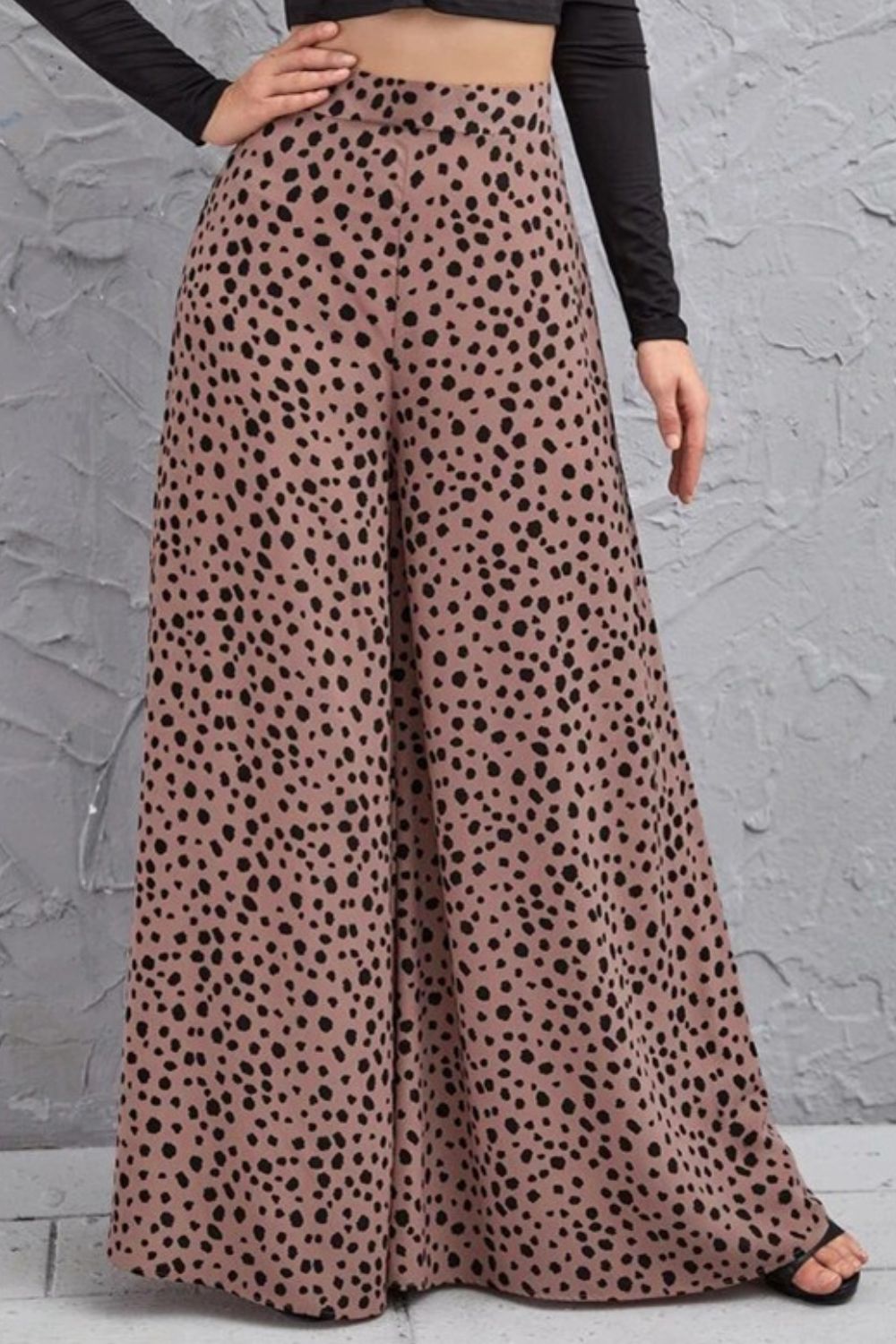 Animal Print High-Rise Culottes-Teresa&#39;s Fashionista LLC