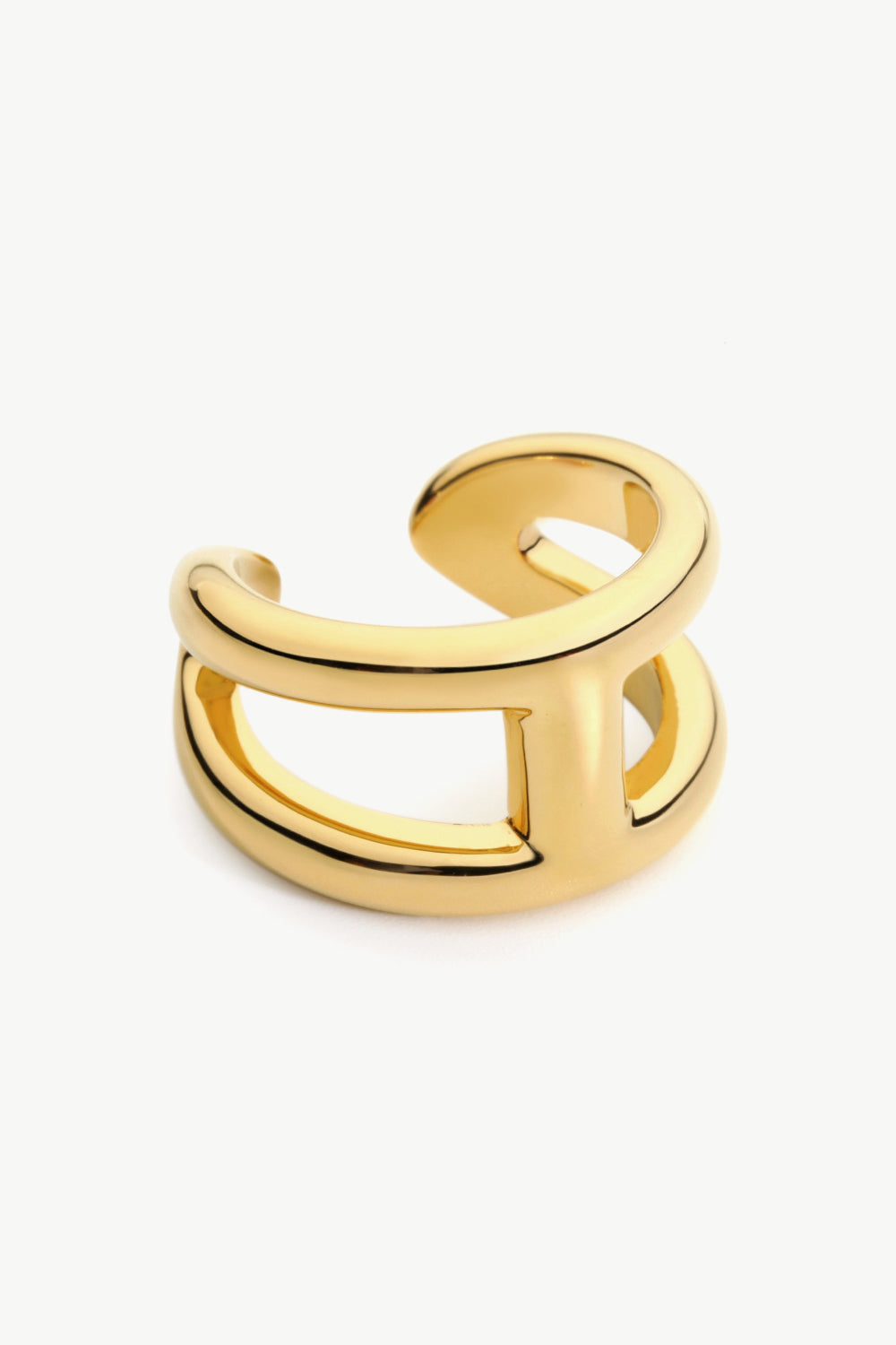 18K Gold Plated Double-Layered Open Ring-Teresa&#39;s Fashionista LLC