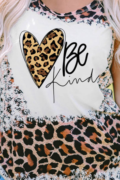 BE KIND Graphic Leopard Tank-Teresa&#39;s Fashionista LLC