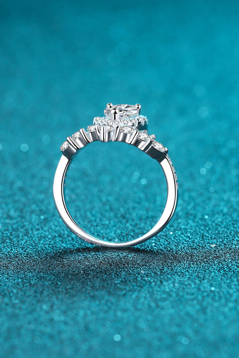 Stand Out Moissanite Ring-Teresa&#39;s Fashionista LLC