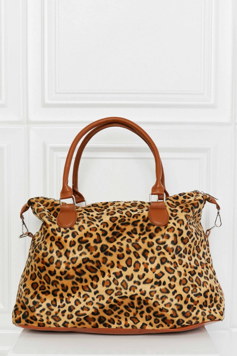 Animal Print Brushed Weekender Bag-Teresa&#39;s Fashionista LLC