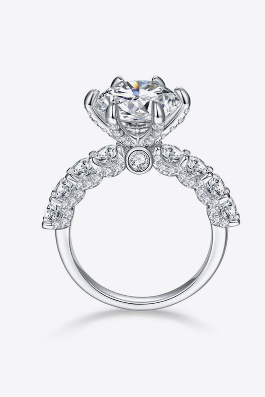 5 Carat Moissanite Side Stone Ring-Teresa&#39;s Fashionista LLC