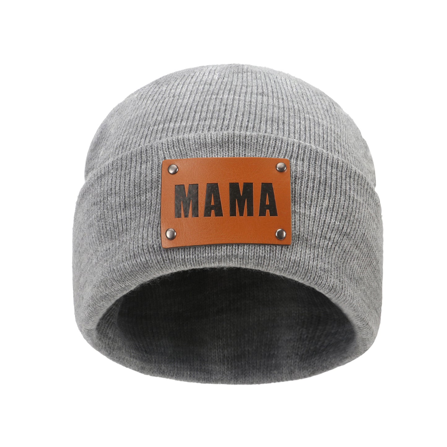 MAMA Warm Winter Knit Beanie-Teresa&#39;s Fashionista LLC