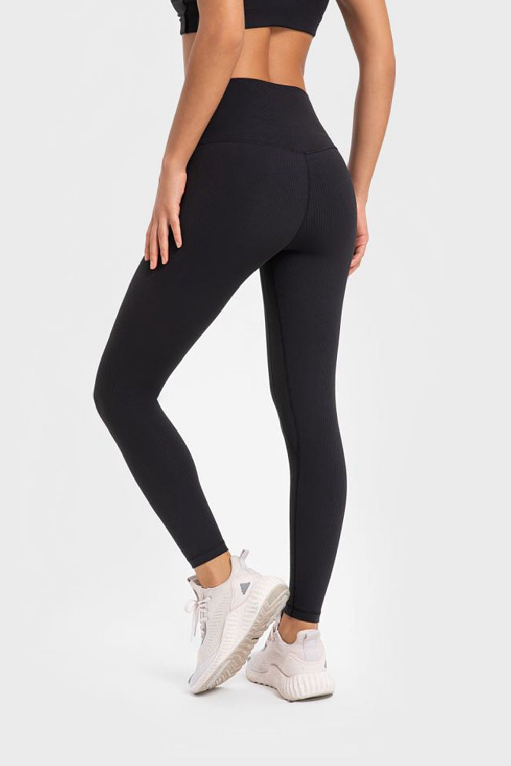 Highly Stretchy Wide Waistband Yoga Leggings-Teresa&#39;s Fashionista LLC