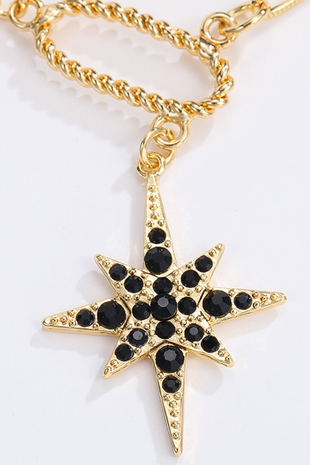 5-Piece Wholesale Star and Moon Rhinestone Alloy Necklace-Teresa&#39;s Fashionista LLC