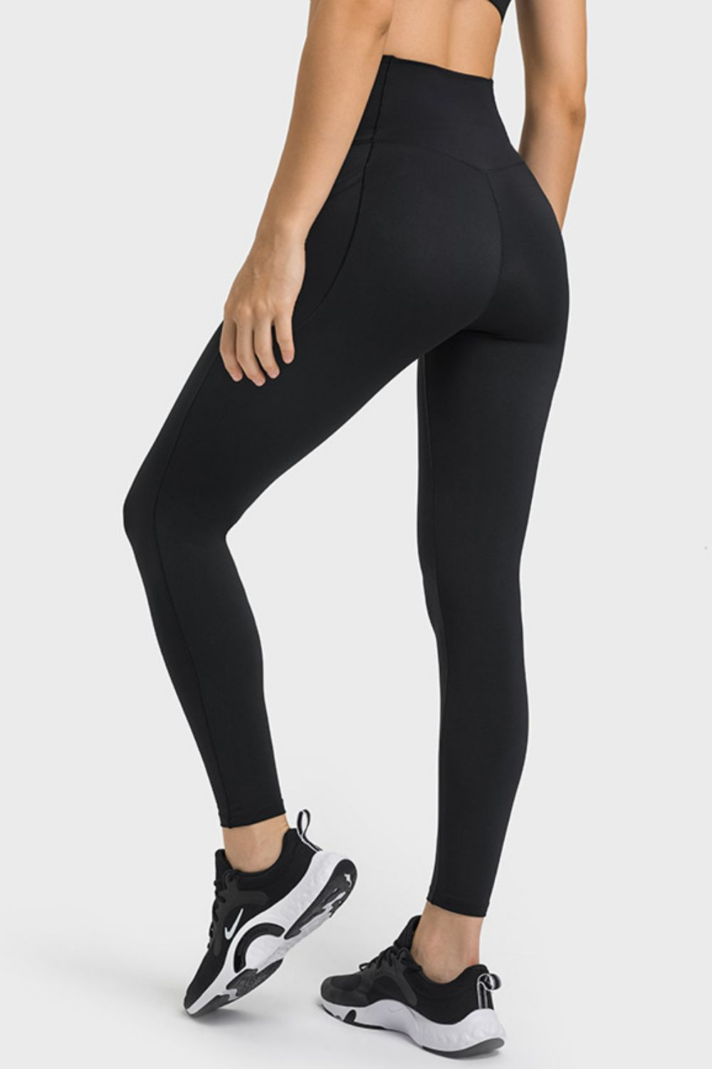 V-Waist Yoga Leggings with Pockets-Teresa&#39;s Fashionista LLC