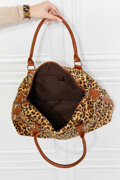 Animal Print Brushed Weekender Bag-Teresa&#39;s Fashionista LLC