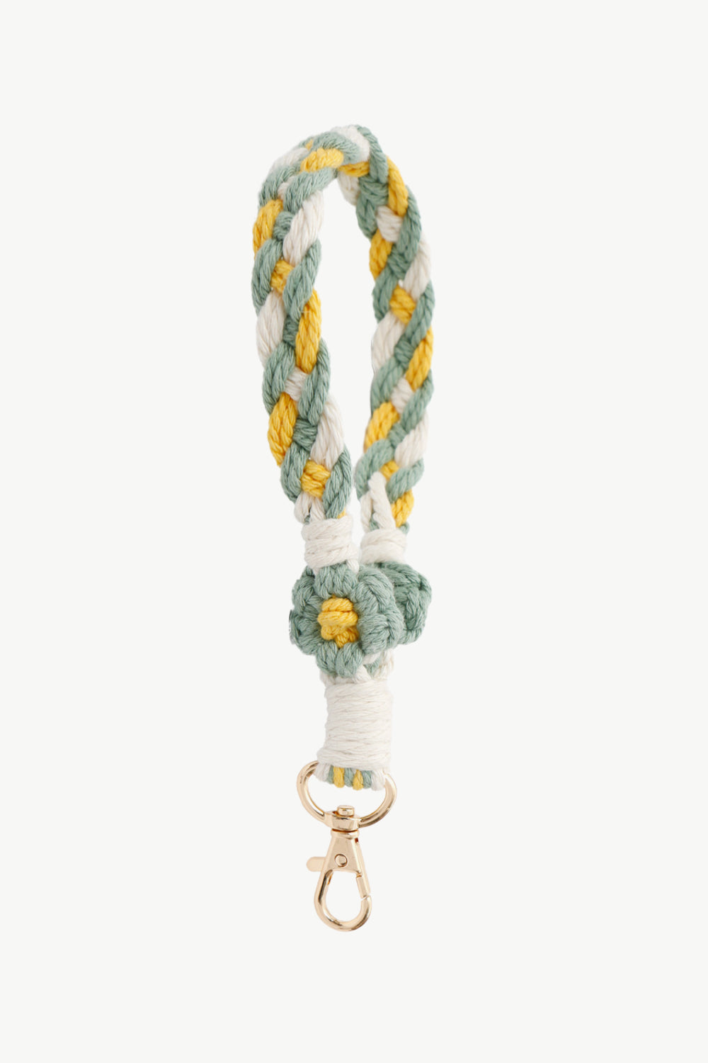 Floral Braided Wristlet Key Chain-Teresa&#39;s Fashionista LLC