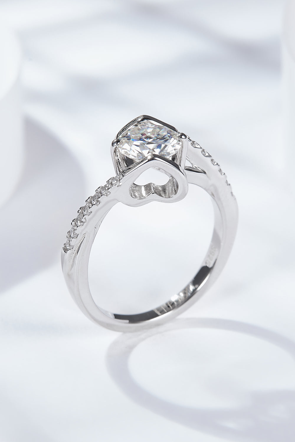 Limitless Love Platinum-Plated Moissanite Ring-Teresa&#39;s Fashionista LLC