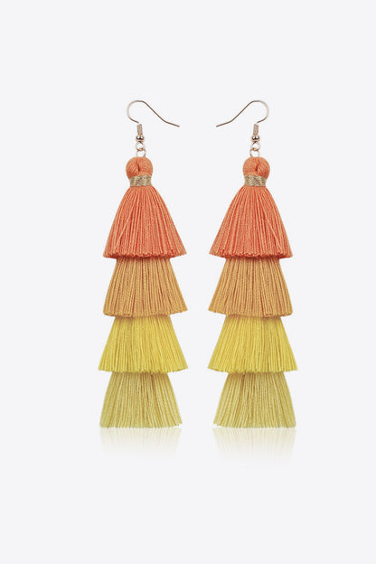 Layered Tassel Earrings-Teresa&#39;s Fashionista LLC