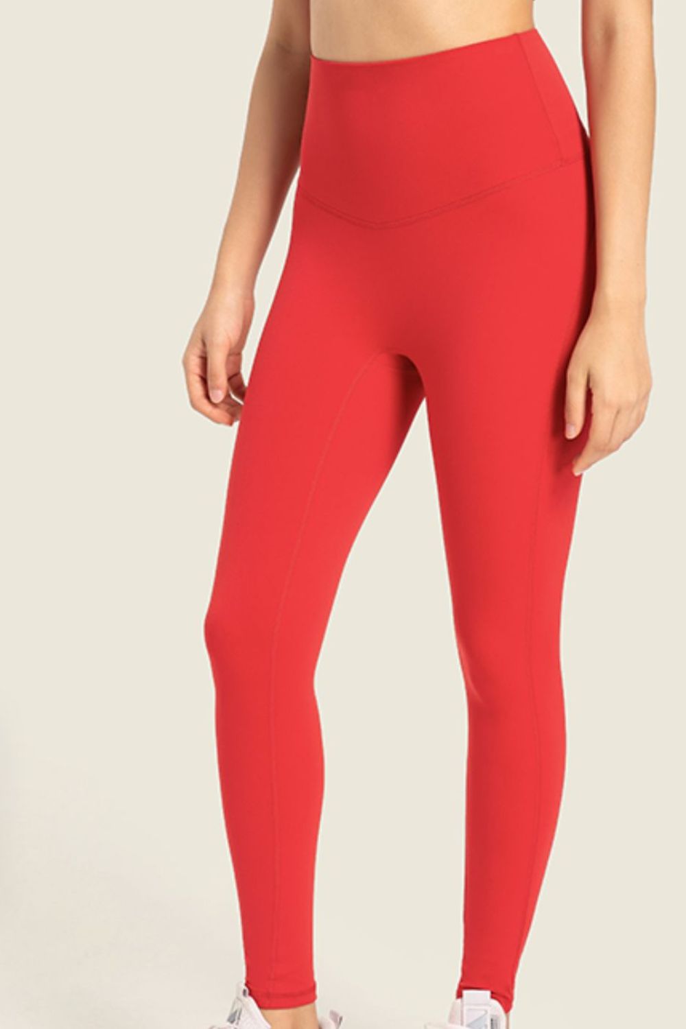 Seamless High-Rise Wide Waistband Yoga Leggings-Teresa&#39;s Fashionista LLC