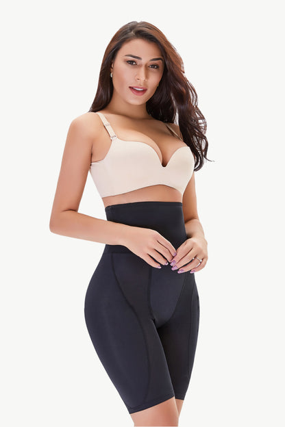 Full Size High Waisted Pull-On Shaping Shorts-Teresa&#39;s Fashionista LLC