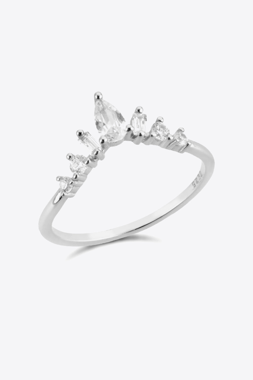 Zircon 925 Sterling Silver Ring-Teresa&#39;s Fashionista LLC