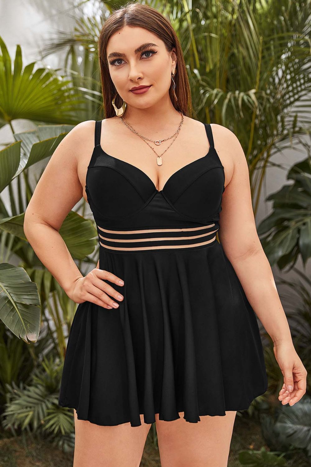 Plus Size Two-Piece Swimsuit-Teresa&#39;s Fashionista LLC