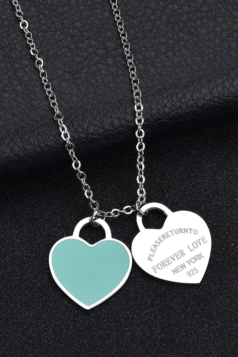 Heart Pendant Stainless Steel Necklace-Teresa&#39;s Fashionista LLC