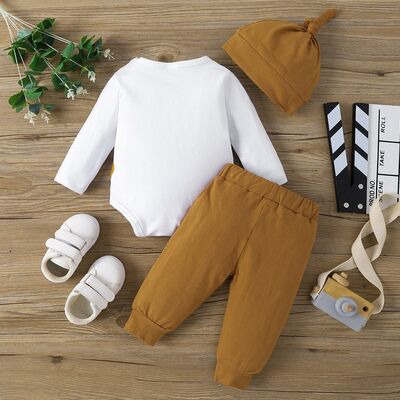 Dinosaur Round Neck Long Sleeve Bodysuit and Pants Set-Teresa&#39;s Fashionista LLC