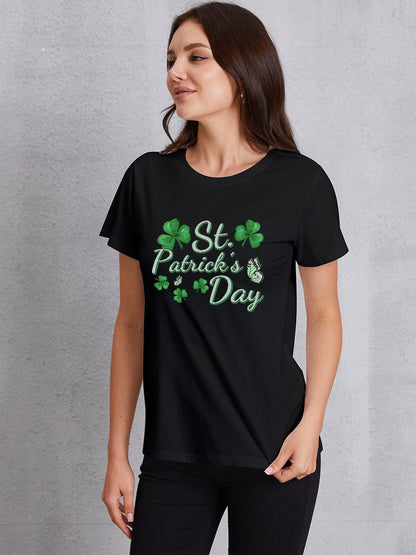 ST. PATRICK'S DAY Round Neck T-Shirt-Teresa&#39;s Fashionista LLC