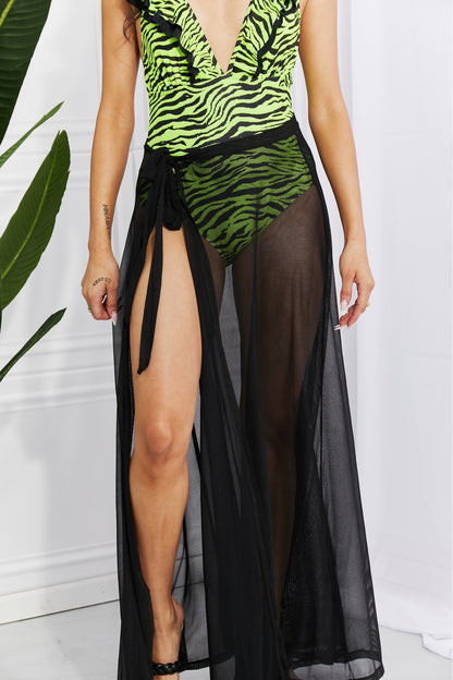 Marina West Swim Beach Is My Runway Mesh Wrap Maxi Cover-Up Skirt-Teresa&#39;s Fashionista LLC