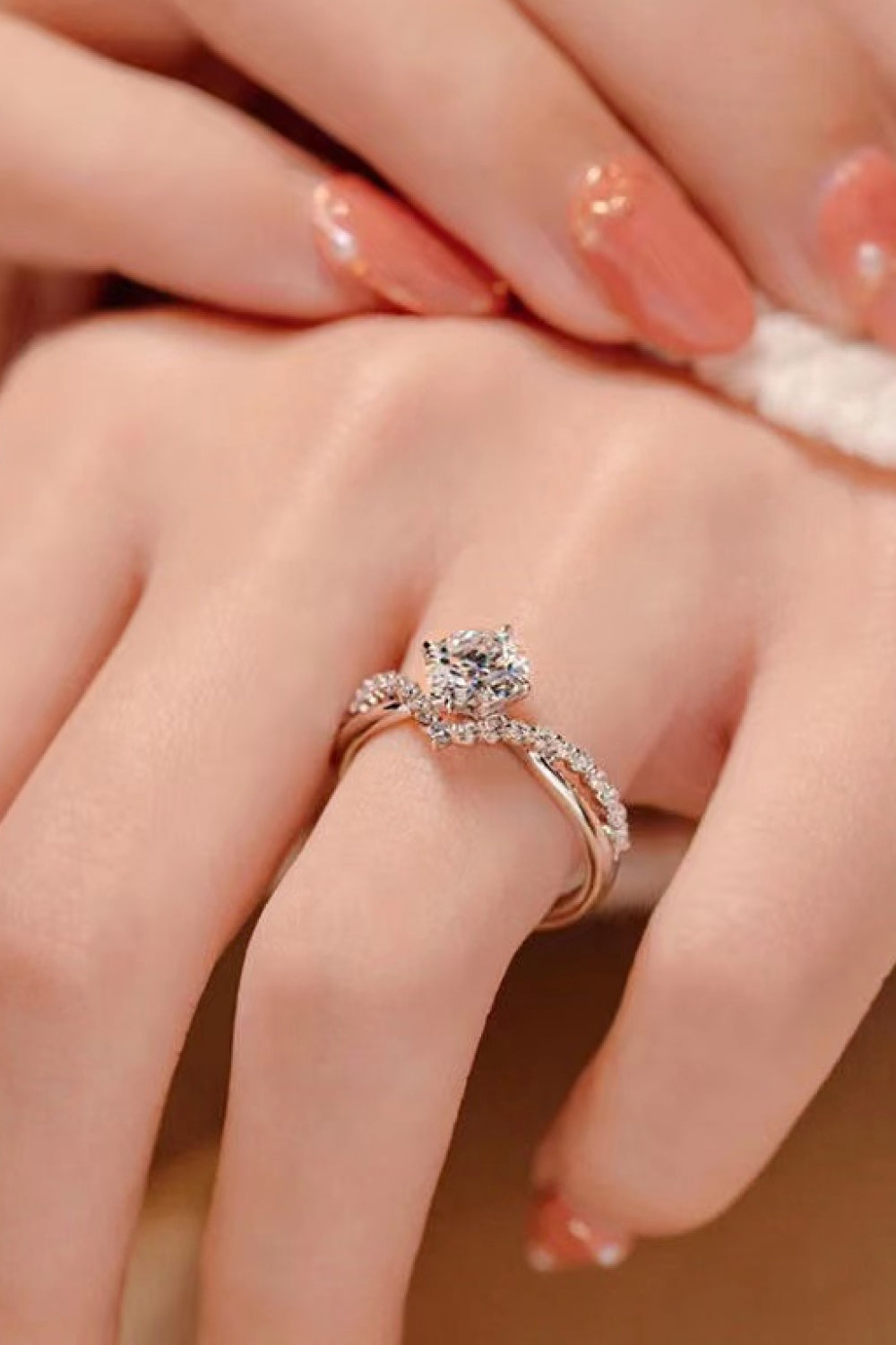 Bold Beauty 1 Carat Moissanite Heart-Shaped Ring-Teresa&#39;s Fashionista LLC