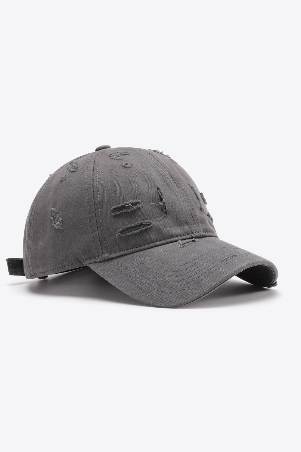 Distressed Adjustable Baseball Cap-Teresa&#39;s Fashionista LLC