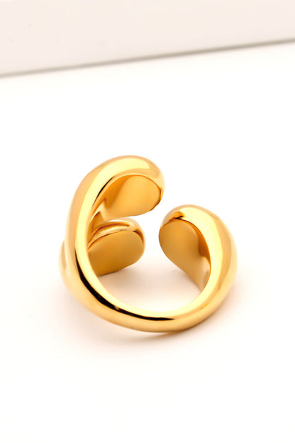 On My Mind 18K Gold Plated Open Ring-Teresa&#39;s Fashionista LLC