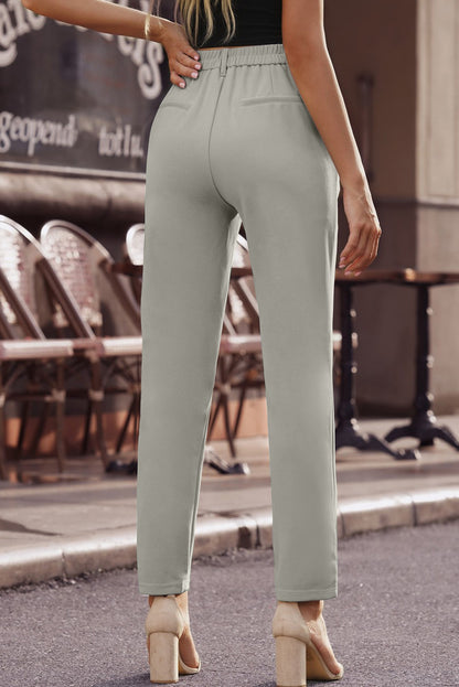 Ankle-Length Straight Leg Pants with Pockets-Teresa&#39;s Fashionista LLC