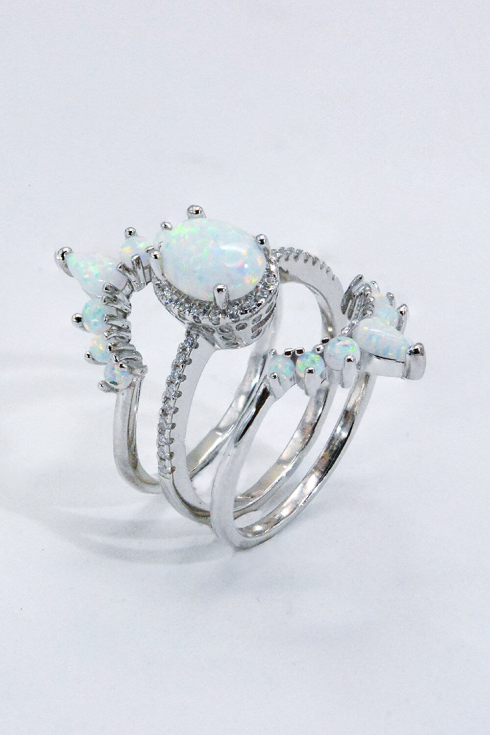 925 Sterling Silver Opal Ring-Teresa&#39;s Fashionista LLC