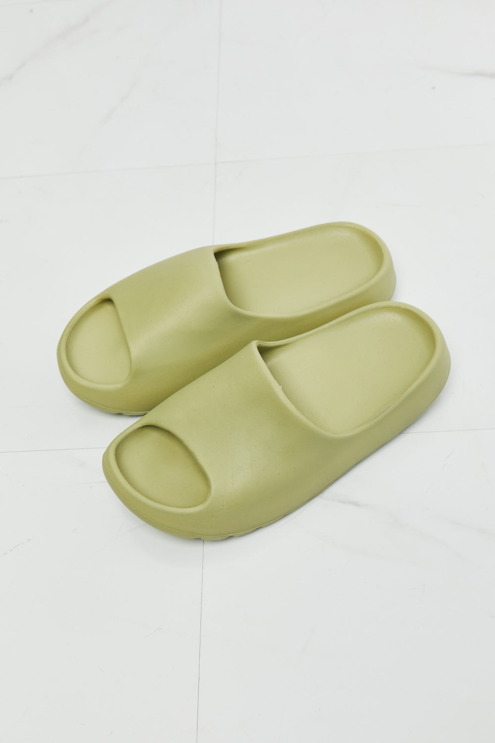 NOOK JOI In My Comfort Zone Slides in Green-Teresa&#39;s Fashionista LLC