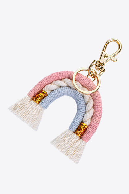 Random 4-Pack Rainbow Tassel Key Chain-Teresa&#39;s Fashionista LLC