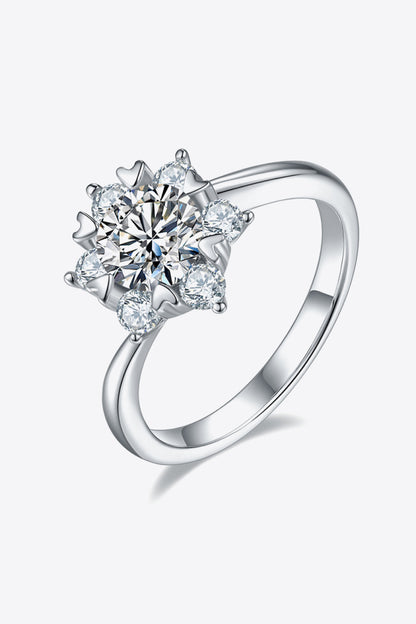 1 Carat Moissanite Zircon Ring-Teresa&#39;s Fashionista LLC