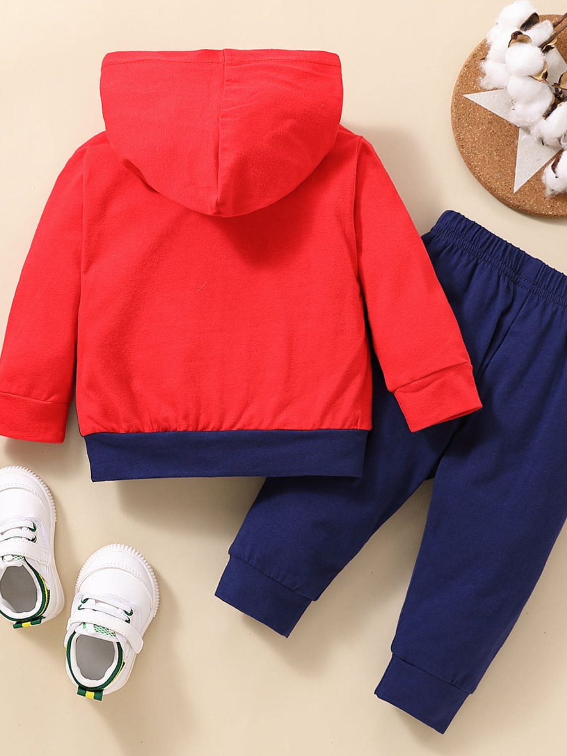 Baby Color Block Graphic Hoodie and Joggers Set-Teresa&#39;s Fashionista LLC