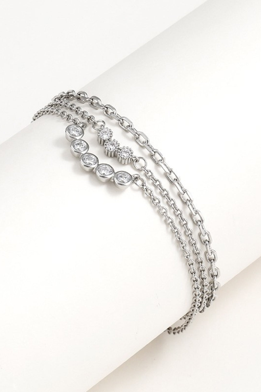 Zircon Layered Bracelet-Teresa&#39;s Fashionista LLC