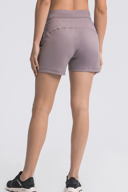 Waist Tie Active Shorts-Teresa&#39;s Fashionista LLC