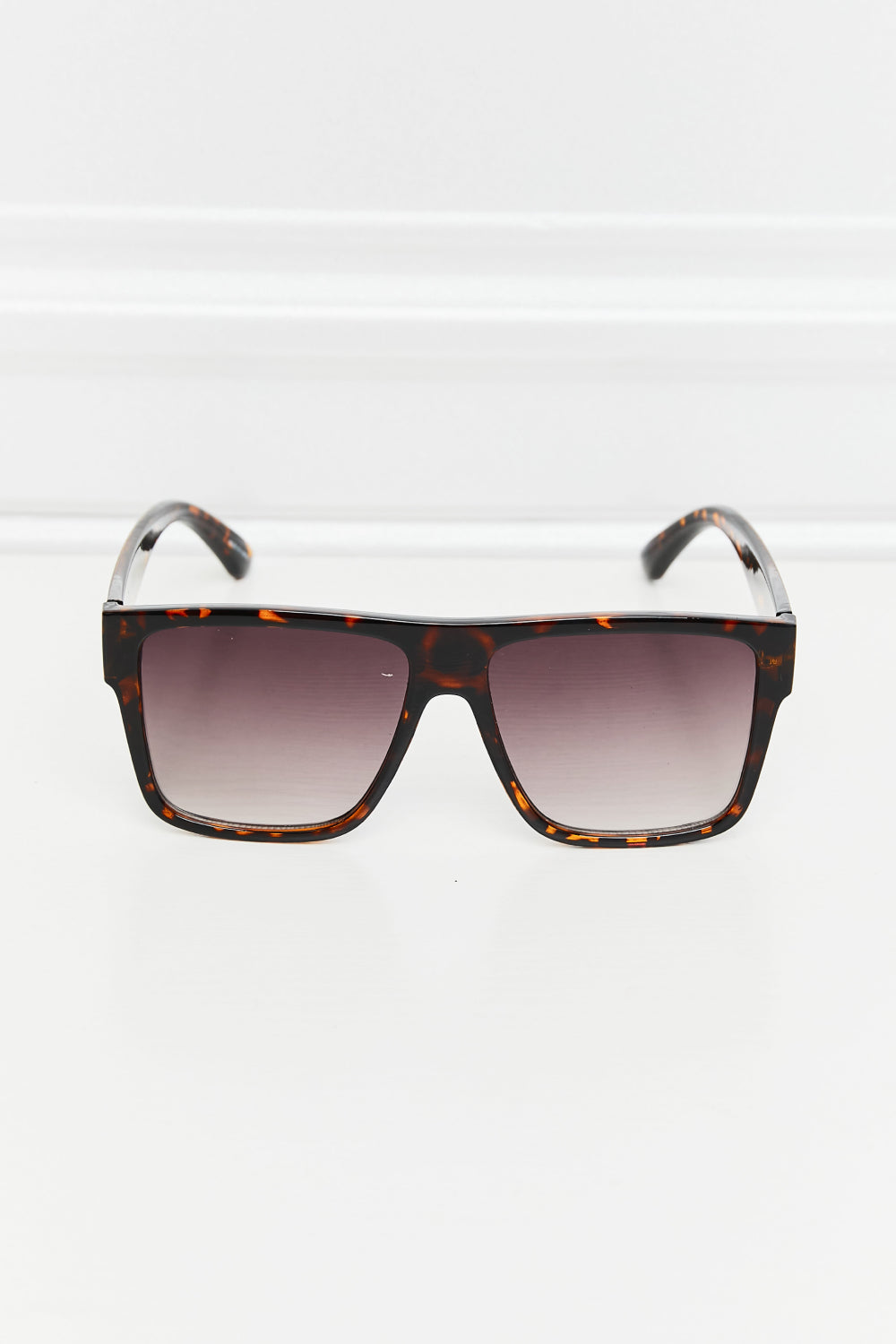 Tortoiseshell Square Full Rim Sunglasses-Teresa&#39;s Fashionista LLC