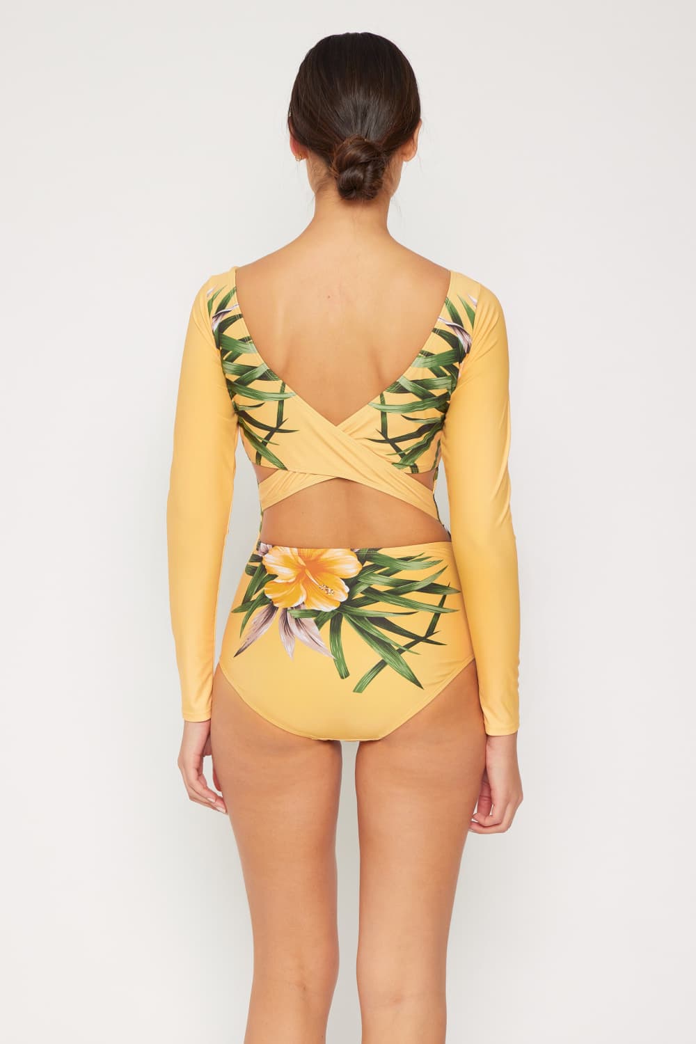 Marina West Swim Cool Down Longsleeve One-Piece Swimsuit-Teresa&#39;s Fashionista LLC