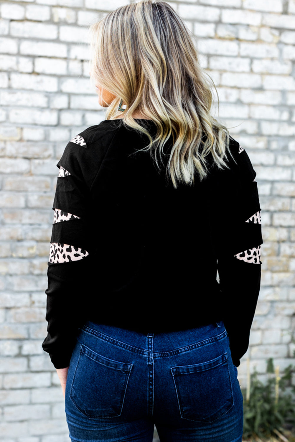 Graphic Leopard Patch Sweatshirt-Teresa&#39;s Fashionista LLC